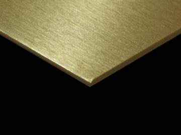 ANODIZED ALUMINIUM SHEET 1MM BRUSHED GOLD (1mm x 4feet x 8feet)